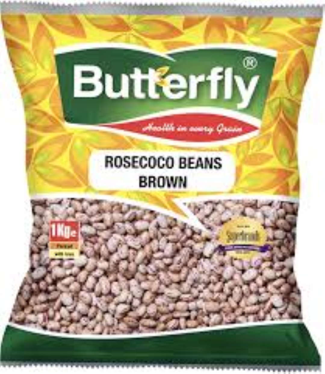 BUTTERFLY ROSECOCO BEANS BROWN 1KG